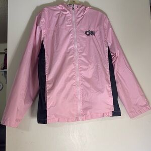 Pink Women CNN Water Resistant Light Weight Jacket